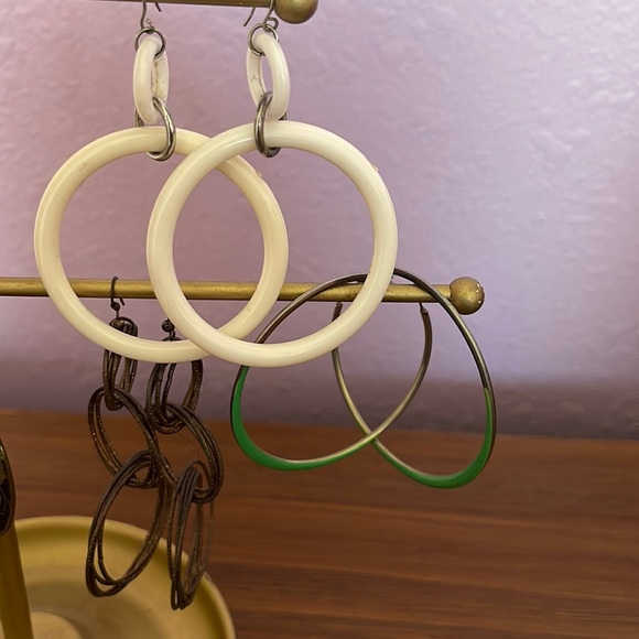 Hoop earrings. Backs not included. Different colors, materials, and sizes. - Picture 4 of 4